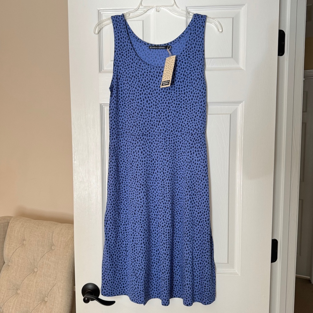 Gudrun Sjödén “Dripp” Sleeveless Dress, Size S – 100% Modal, New with Tags